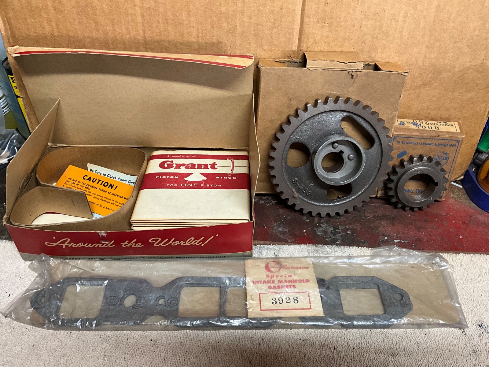 1950s Buick Nailhead V8 Rebuild Parts, Rings & Timing Gear/Gaskets, USA Made