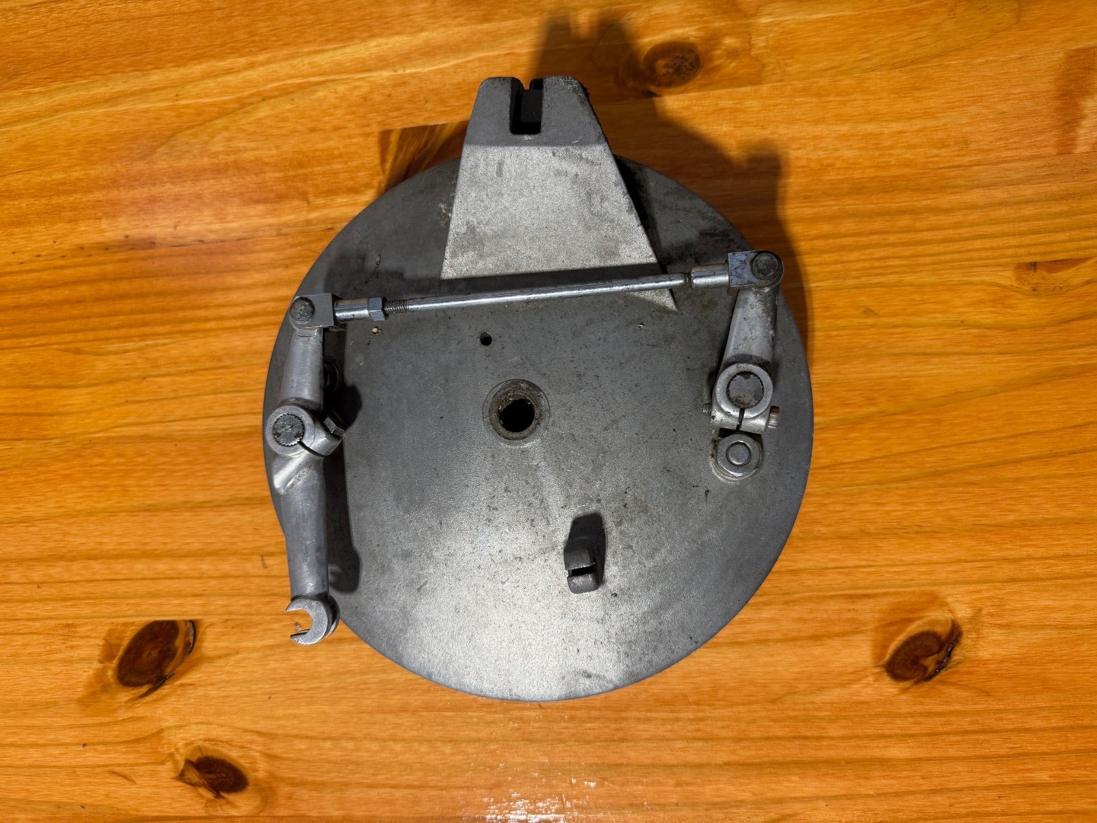 Original 1973 Moto Guzzi V7 Sport Rear Brake Drum Hub Assembly – Sold As-Is