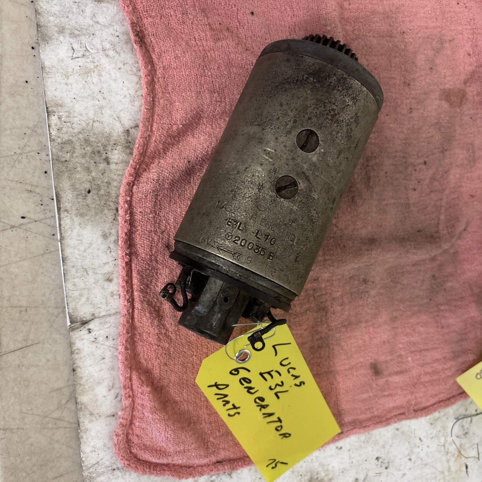 Lucas E3L Dynamo Generator Core Parts Vintage L10 20035B