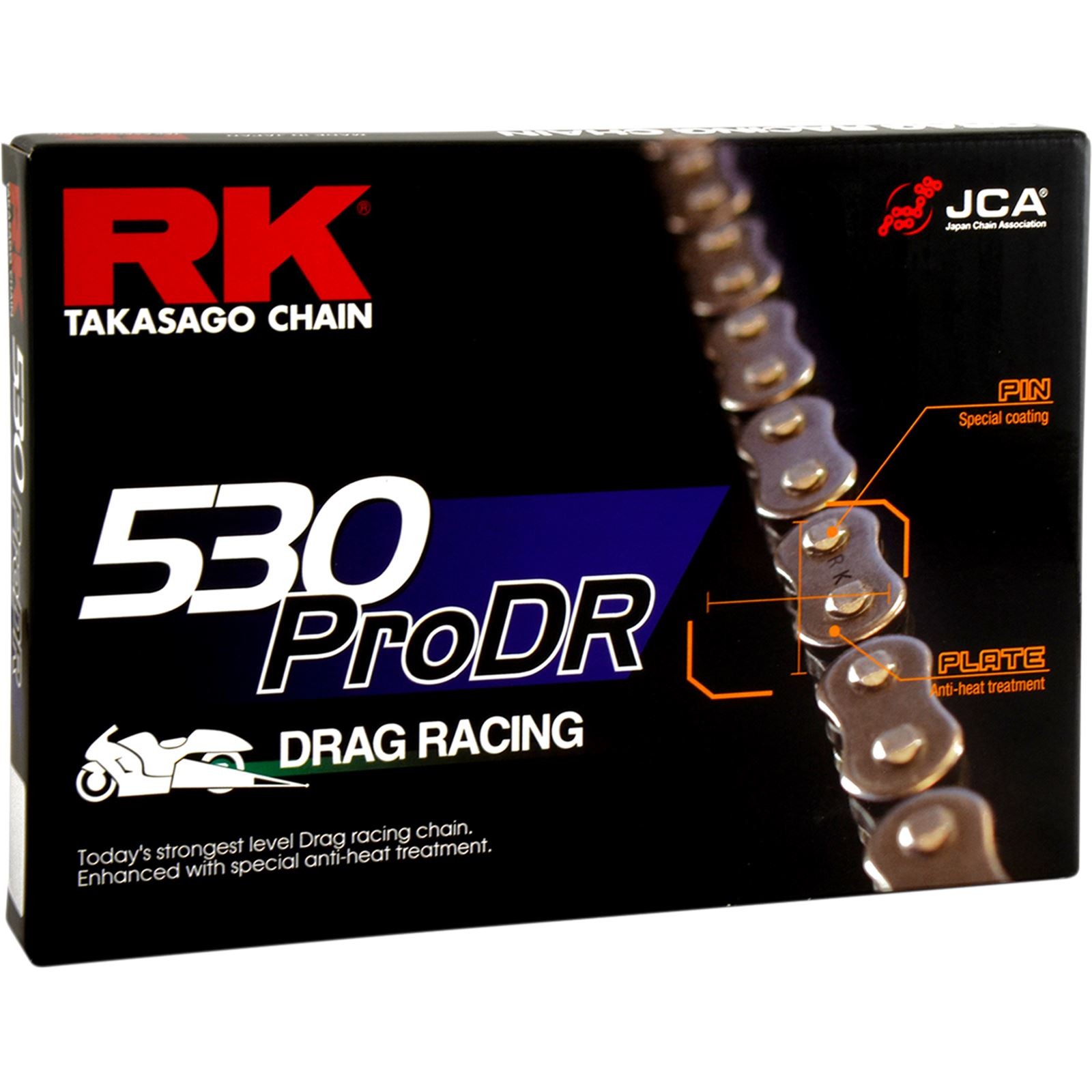 RK Chain 530 Pro DR - Drag Racing Chain - 180 Links 530PRODR-180 RK Chain 530 Pro DR - Drag Racing Chain - 180 Links 530PRODR-180