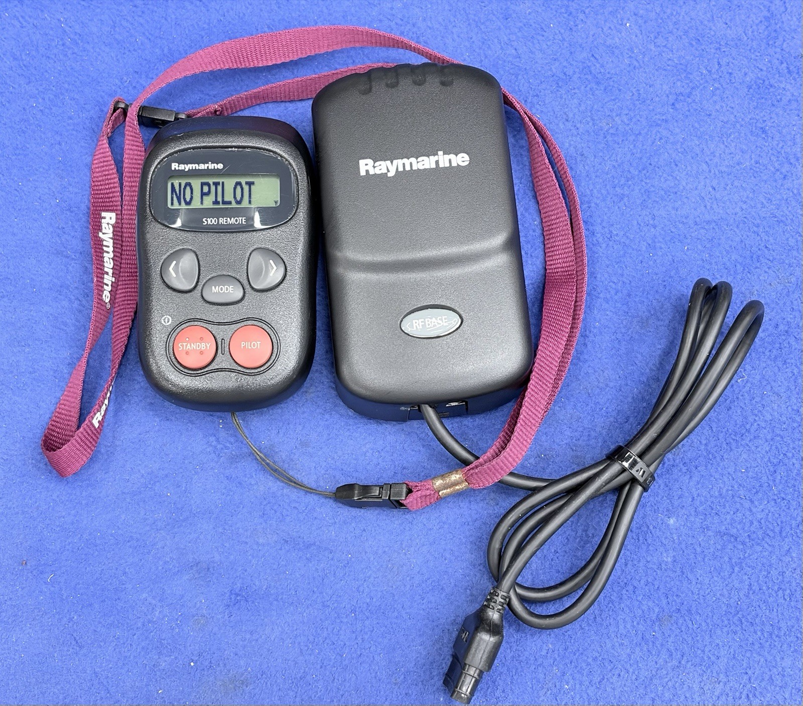 Raymarine S100 Wireless Autopilot Remote Controller & RF Base-  As-Is For Parts
