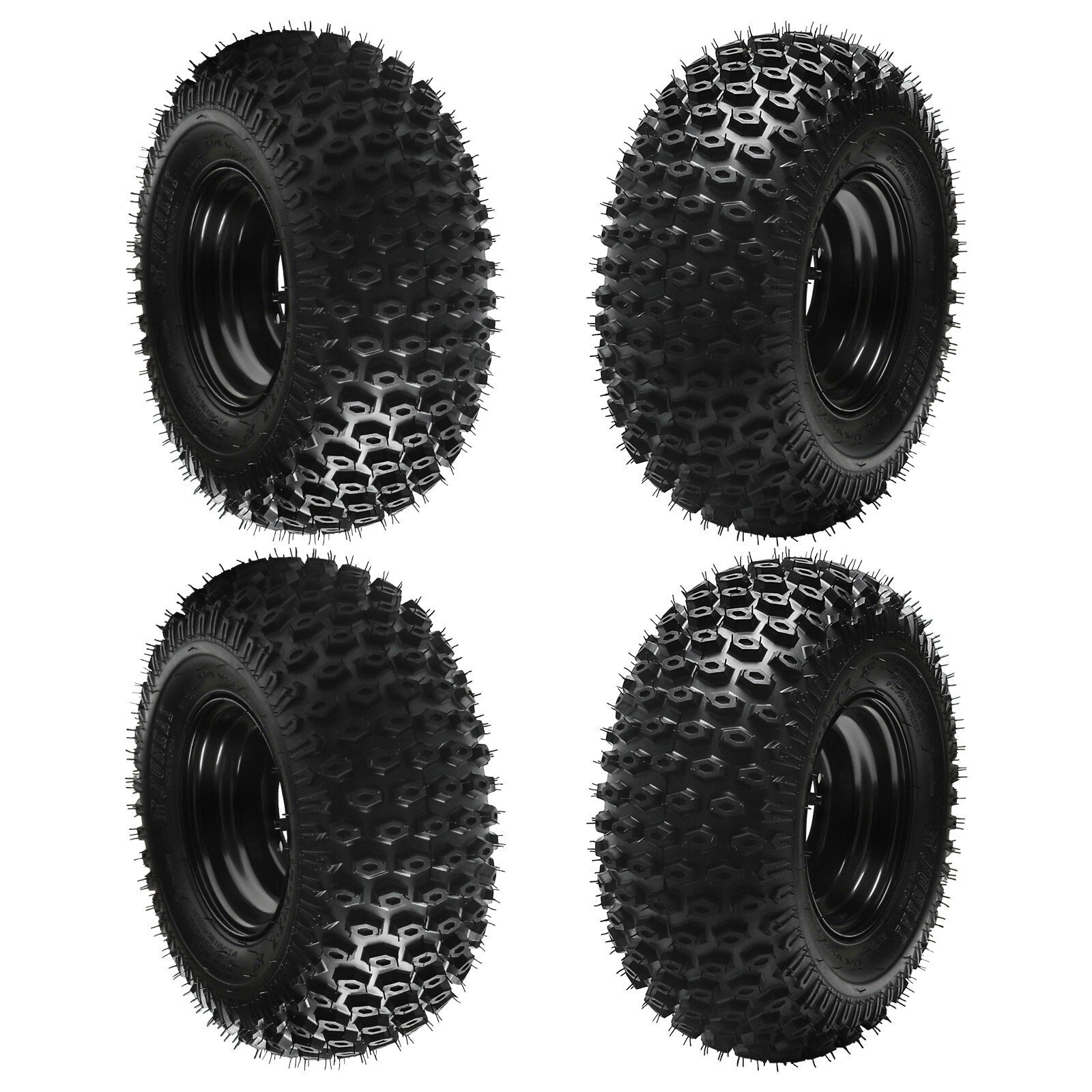 4pc 16x8-7 Tire 4 Lug Wheel Rim 110mm 7 4pc 16x8-7 Tire 4 Lug Wheel Rim 110mm 7