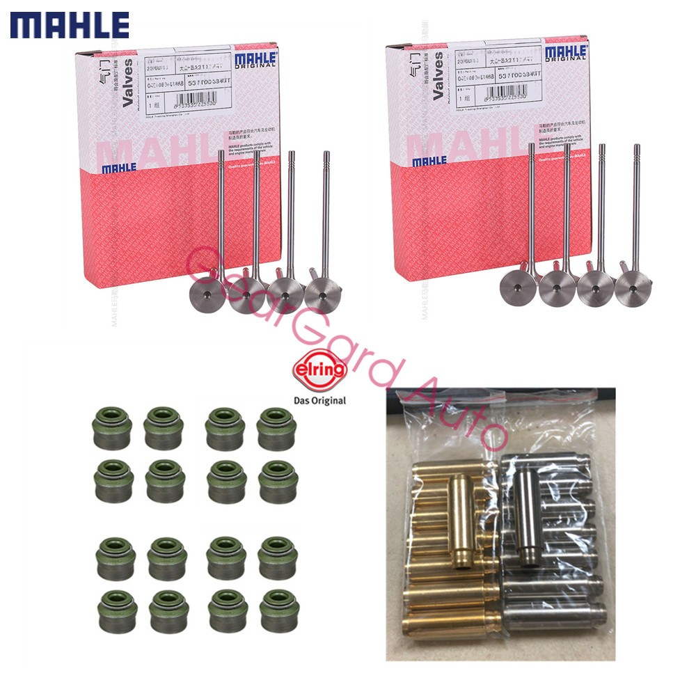 16x OEM MAHLE TRW Intake Exhaust Valve Set for VW Audi EA888 2.0T A4 A5 GTI Q5