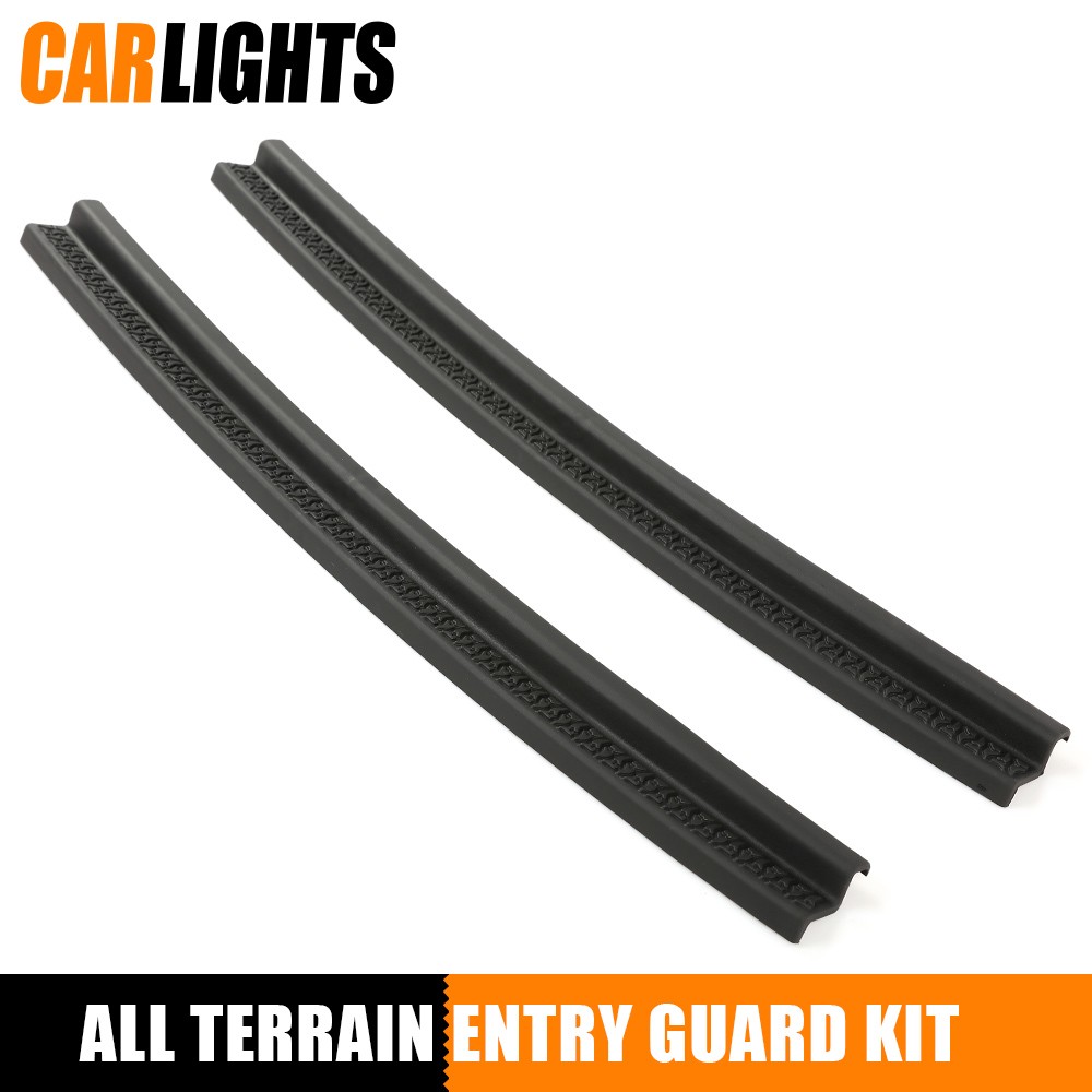 2pc Door Sill Protectors Guards Plate Entry Guard Fit For 97-06 Jeep Wrangler TJ
