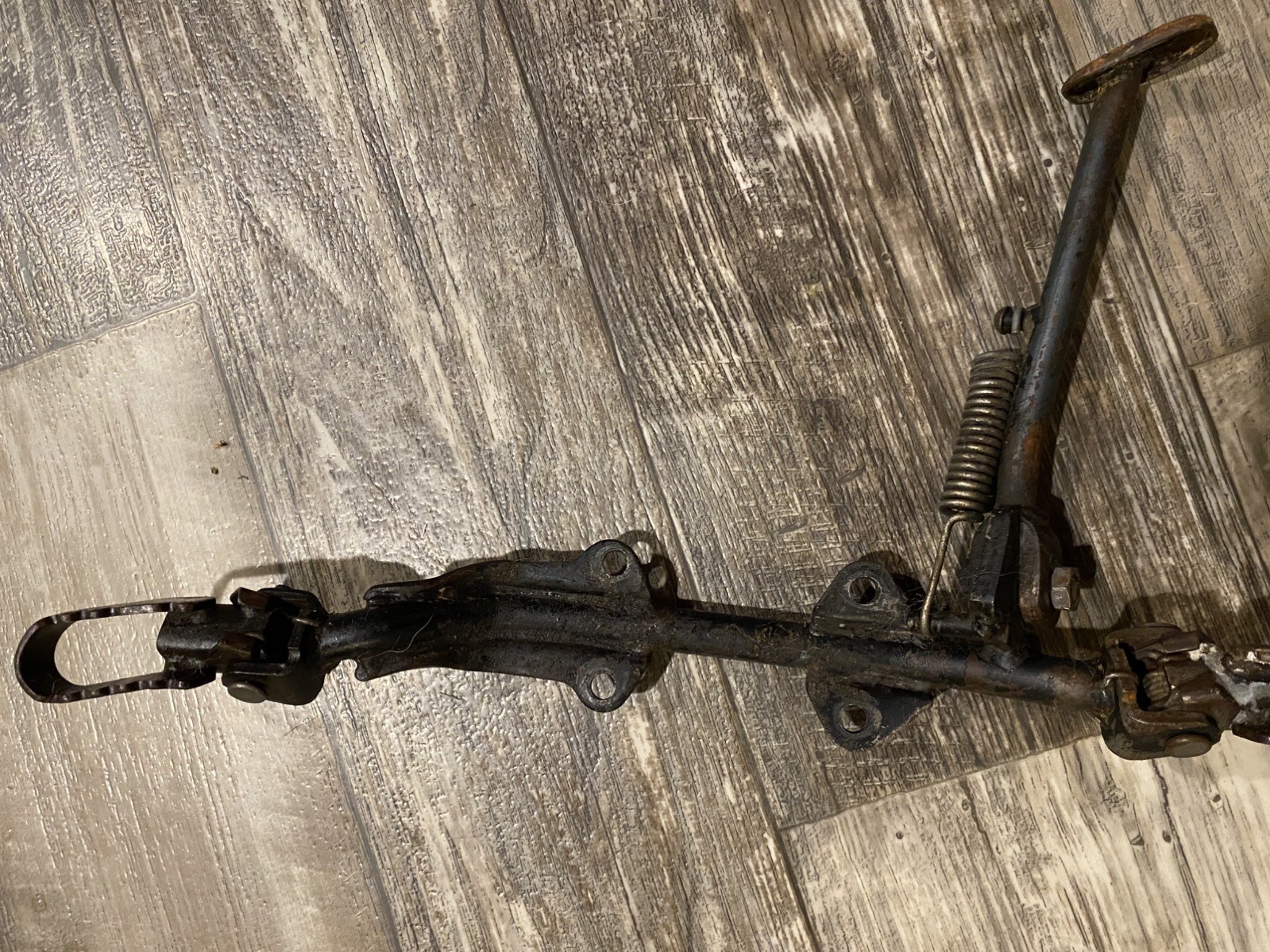 Vintage OEM Honda Z50 Footpeg Mount Bracket Assembly Folding Pegs 1972-1978