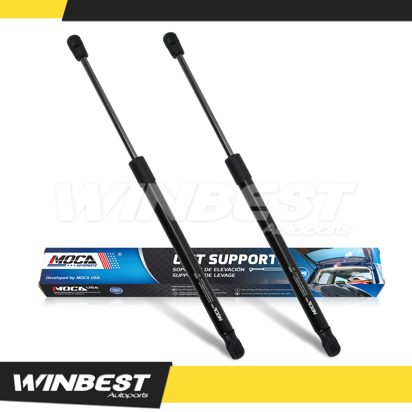 Fit 2012-17 Hyundai Veloster Hatchbac 2x Rear Tailgate Lift Support Shock Struts