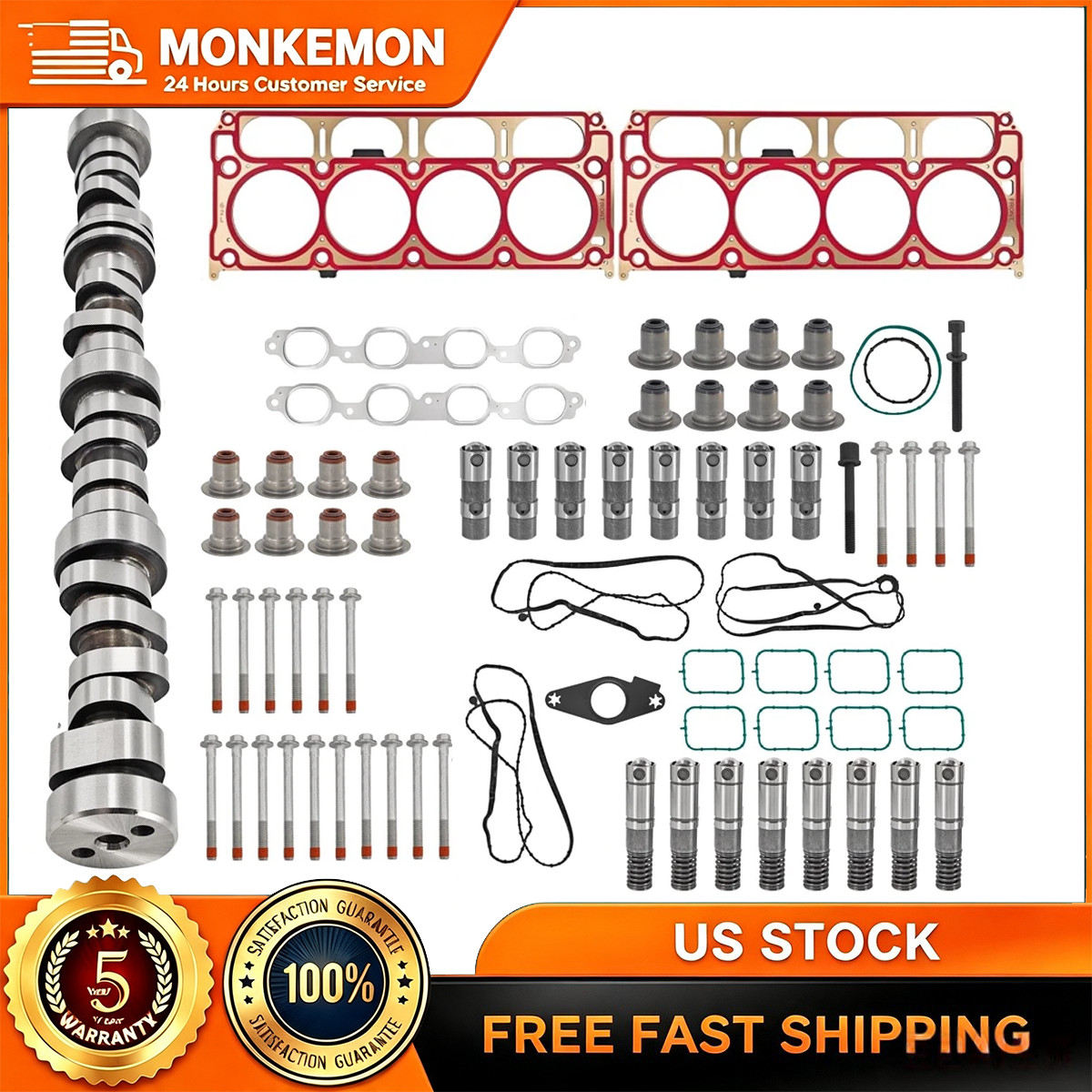 12629512 For 2014-2020 GM Cam & AFM LS7 Lifters Kit Chevy 6.2L Gen5 L86 L87 NEW