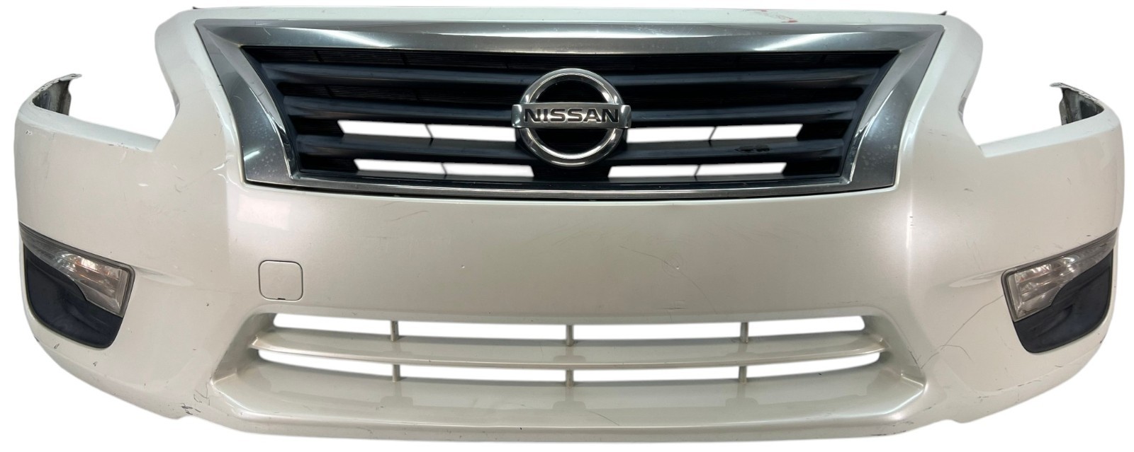 2013-2015 Nissan Altima Sedan Front Bumper Cover Assembly White OEM 620223TA0H