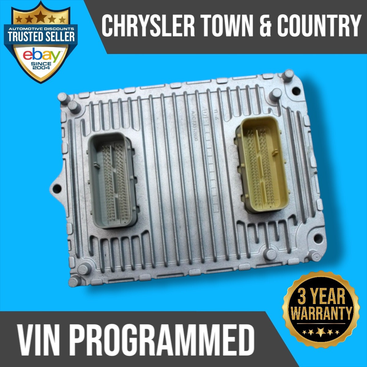 2016 Chrysler Town & Country 3.6L Engine Computer Ecu Ecm Pcm PLUG&GO 68243295 2016 Chrysler Town & Country 3.6L Engine Computer Ecu Ecm Pcm PLUG&GO 68243295