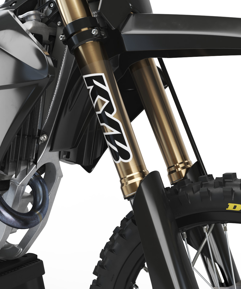 KYB Fork Stickers Suspension Decals Set (BLACK) (9x6.5) KYB Fork Stickers Suspension Decals Set (BLACK) (9x6.5)