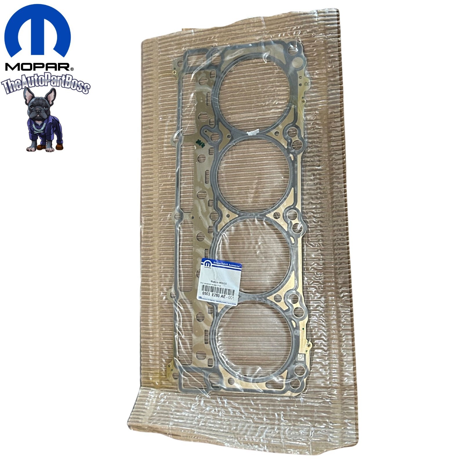 11-24 6.4L Cylinder Head Gasket, Right Side Genuine Mopar 5038280AE