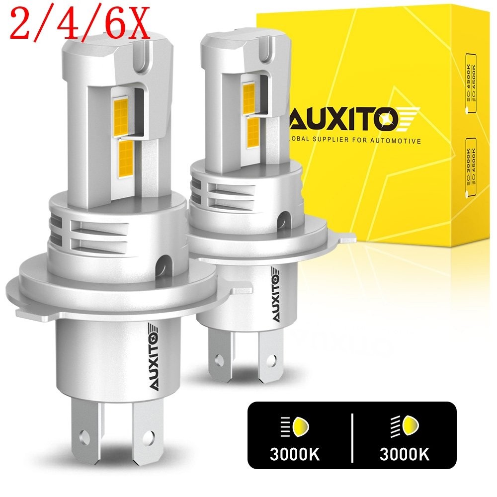 2/4/6X 2x H4 9003 GOLDEN YELLOW LED Headlight Bulb High Low Beam Combo CANBUS