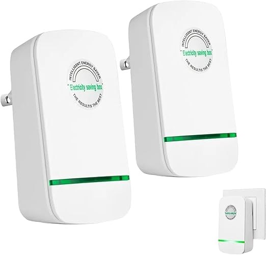2PCS Household Energy Saver Power Factor Stabilizer with Voltage Regulation Func