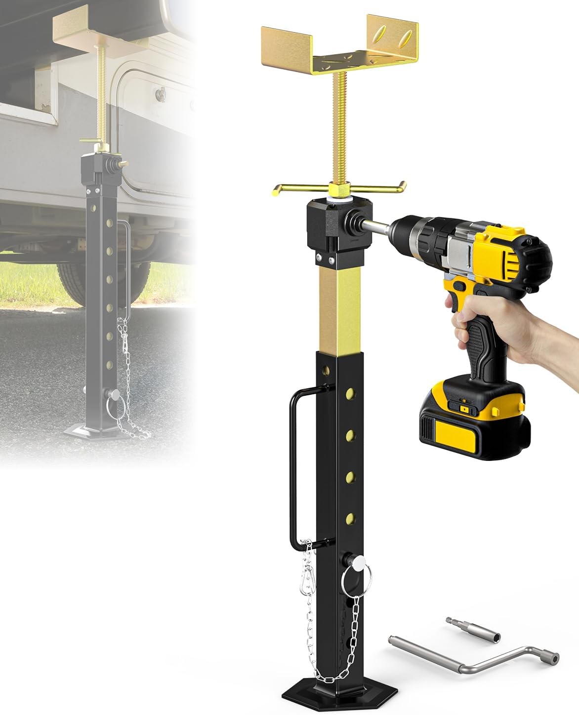 2025 Upgrade Edition RV Slide-Out Stabilizer Jack, 1-Piece Set
