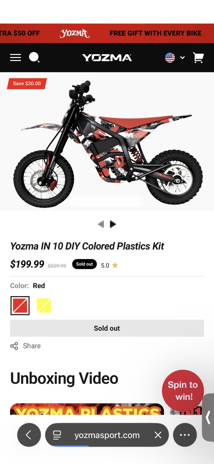 Yozma In10 Colored Plastic Kit