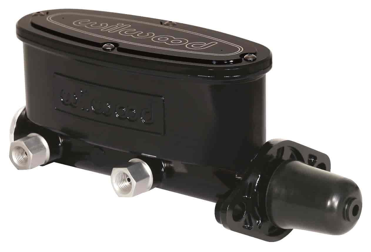 Wilwood Aluminum Tandem Master Cylinder, 1-1/8 in. Bore, Black E-Coat