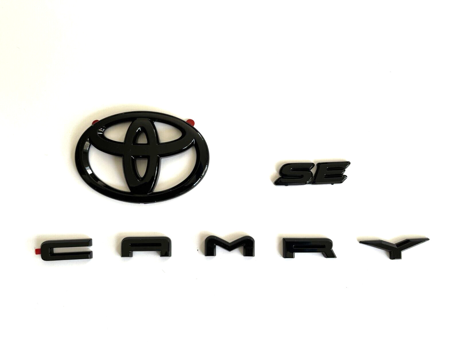 NEW 3PS 2018-2024 TOYOTA CAMRY SE Matte Black EMBLEM OVERLAY KIT  PT948-03191-02