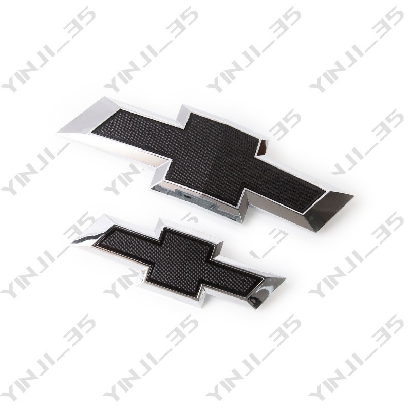 New 2021-2026 Suburban Tahoe Front & Rear Chrome Black Bowtie Emblems Kit OEM