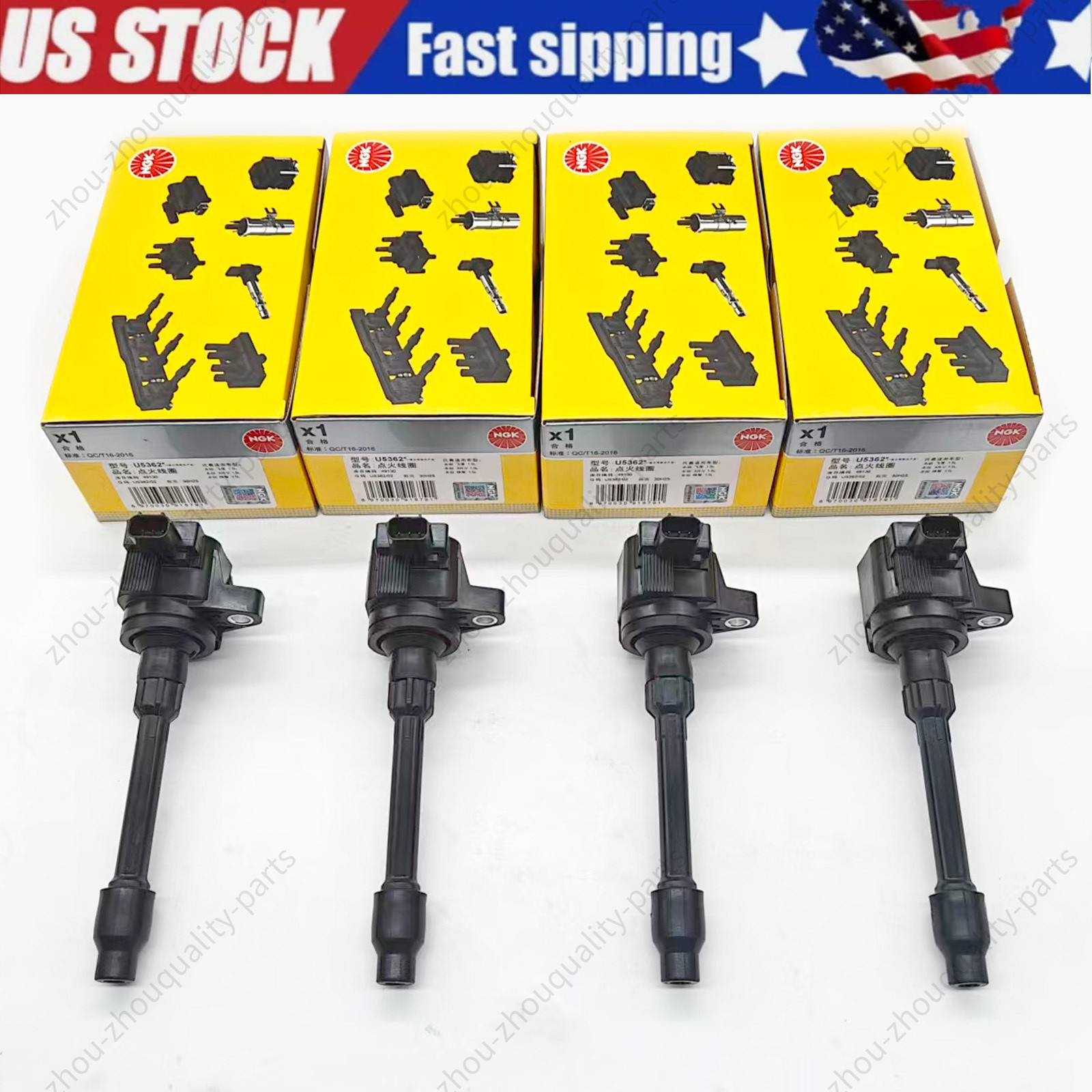 4x 305205R0003 NGK Ignition Coils For 2015-20 Honda Fit 1.5L Honda Civic 2.0L 4x 305205R0003 NGK Ignition Coils For 2015-20 Honda Fit 1.5L Honda Civic 2.0L