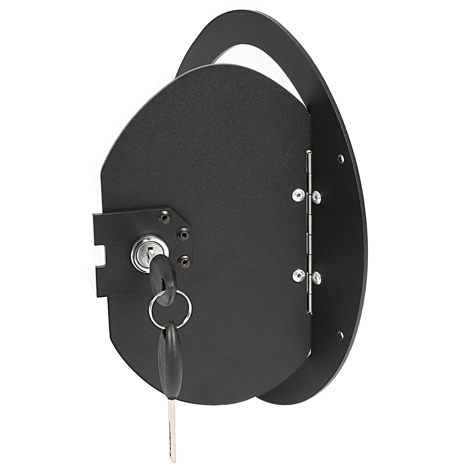 HECASA Black Powder Coated Locking Fuel Door Fit HMMWV Any Model & Hummer H1