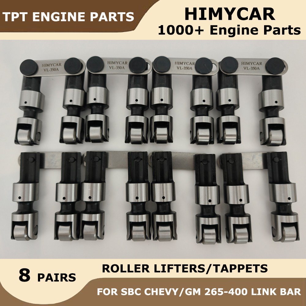 RACING RETROFIT SOLID ROLLER LIFTERS/TAPPETS FOR SBC CHEVY/GM 265-400 LINK BAR