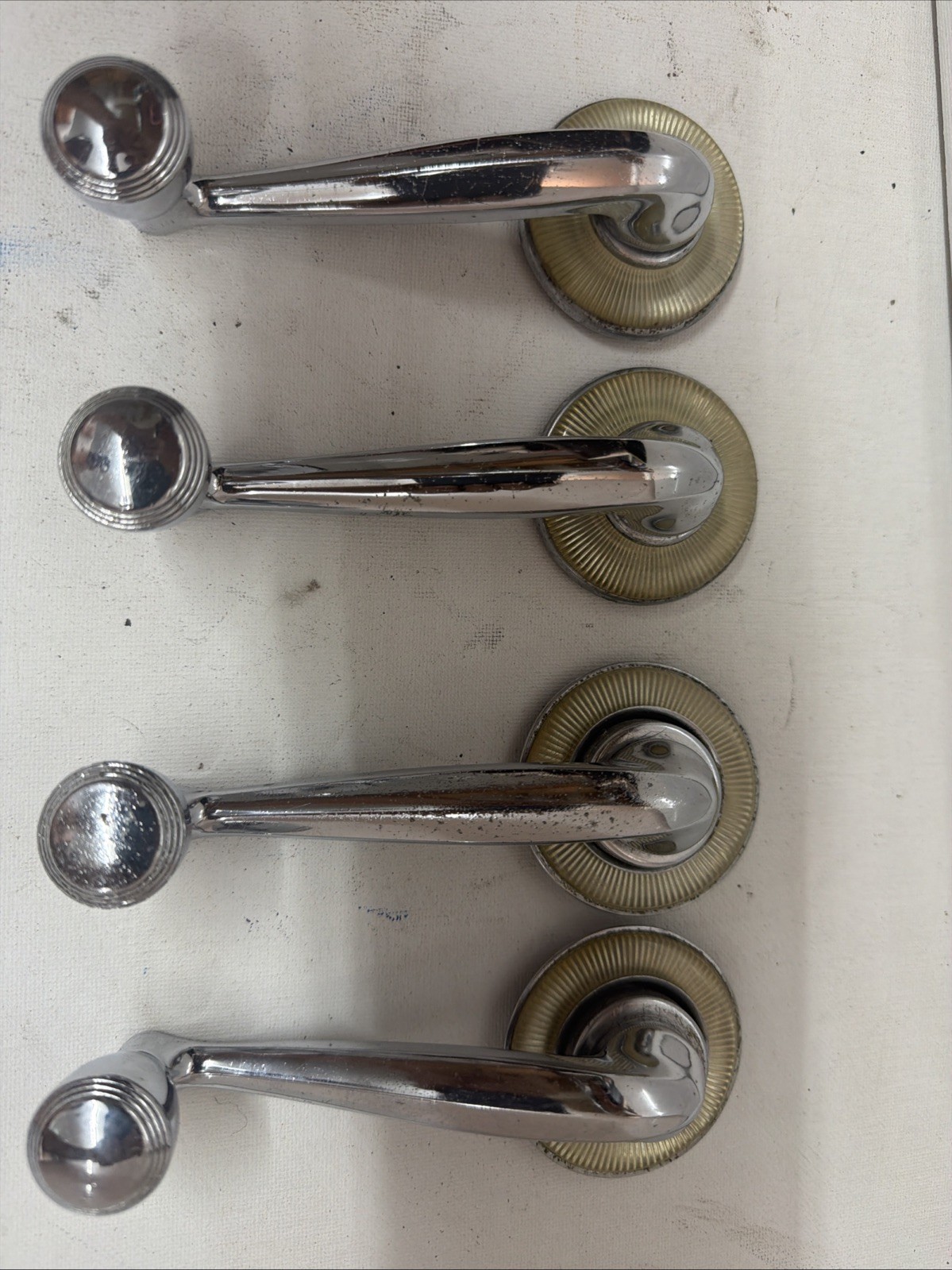 Vintage 1949 1950 DeSoto Window Handles 