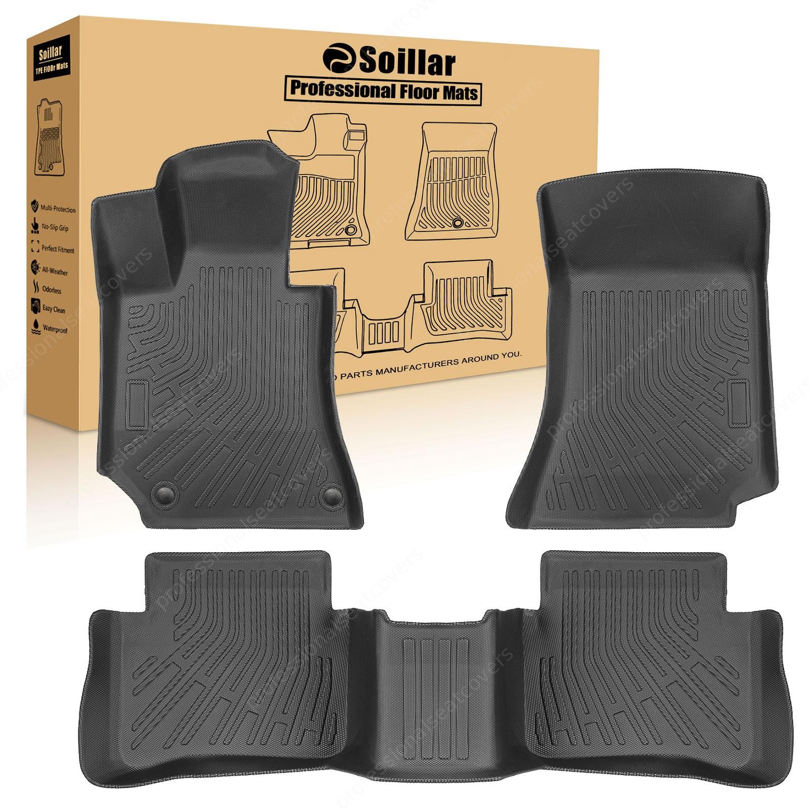 For 2010-2016 Mercedes-Benz E-Class W212 TPE Front & Rear Floor Mats Liners New