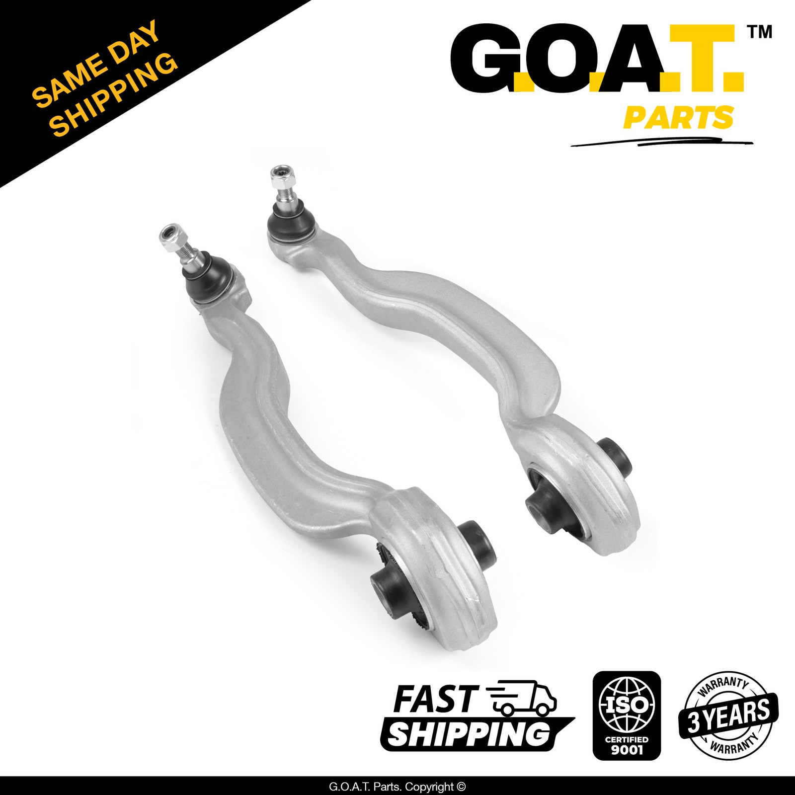 Pair Front Lower Forward Control Arms w Ball Joint for 07-14 Mercedes-Benz CL600
