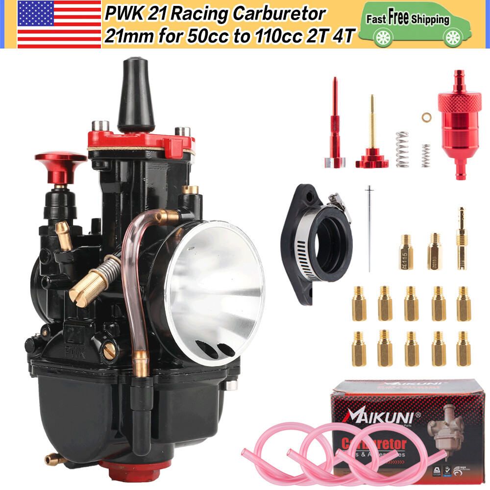 PWK 21 mm Racing Carburetor Carb Kit For 50cc-100cc 2T 4T Dirt Bike Scooter Quad
