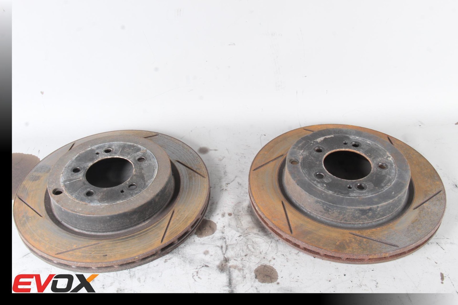 DBA for 08-15 Mitsubishi Evolution X Rear Slotted 4000 Series Rotor