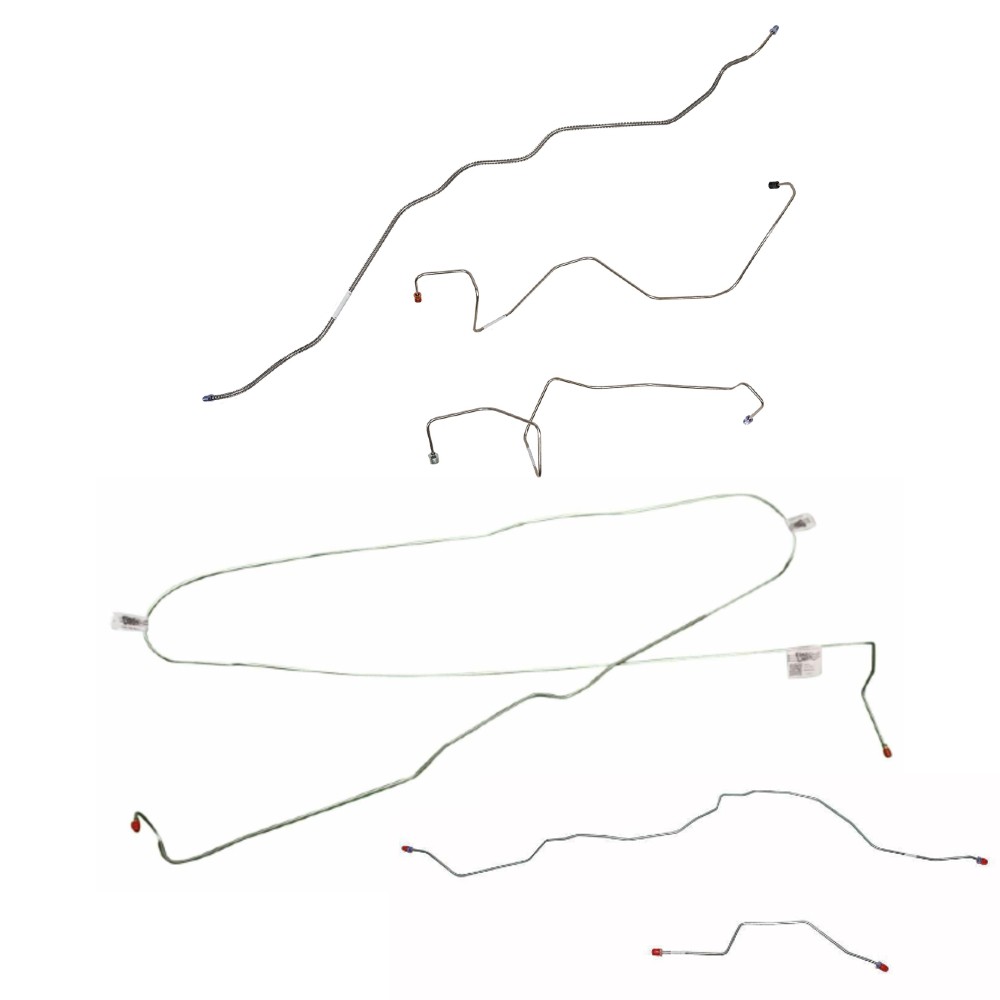 For 90-96 FORD F-150 Complete Brake Line Kit Reg Cab LongBed Stainless CBK0193SS