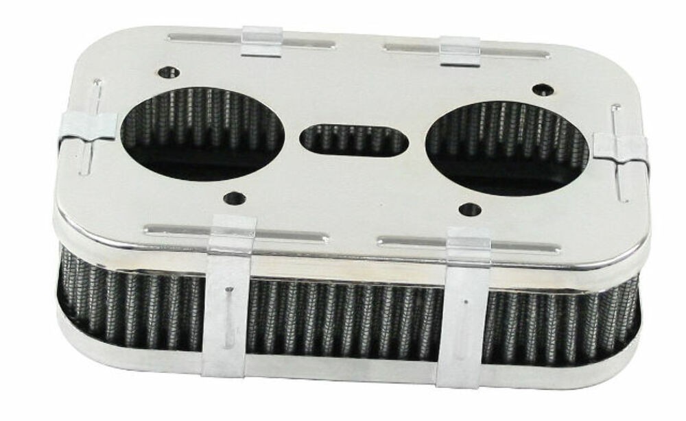 EMPI 9026 CHROME 1 5/8 TALL AIR CLEANER FITS VW BUG BUGGY WEBER 40-48 IDF