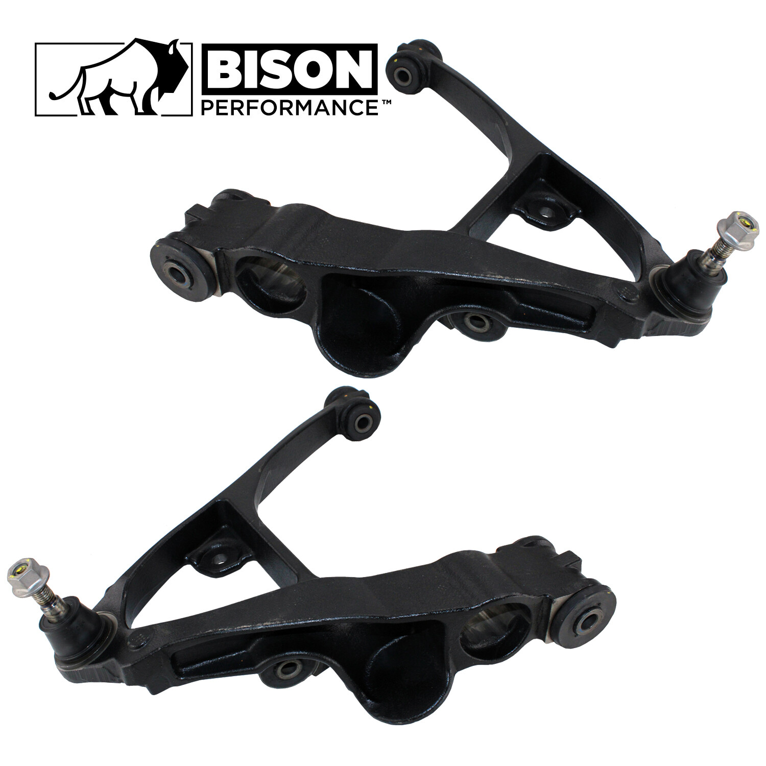 Bison Performance 2pc Set Front Lower Control Arms For Escalade Sierra Yukon