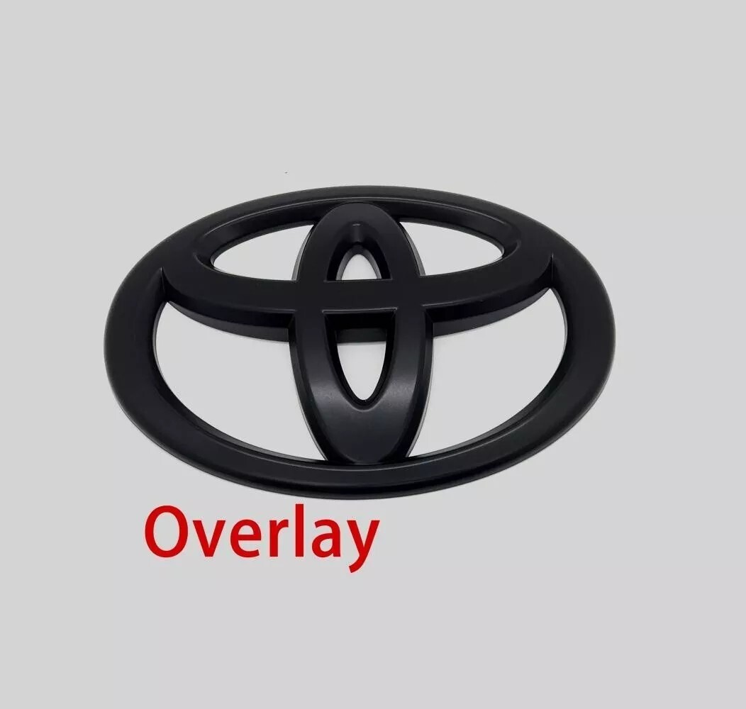 NEW 2022-25 Toyota Tundra Matte Blackout Overlay Front Grille Emblems Badge NEW 2022-25 Toyota Tundra Matte Blackout Overlay Front Grille Emblems Badge