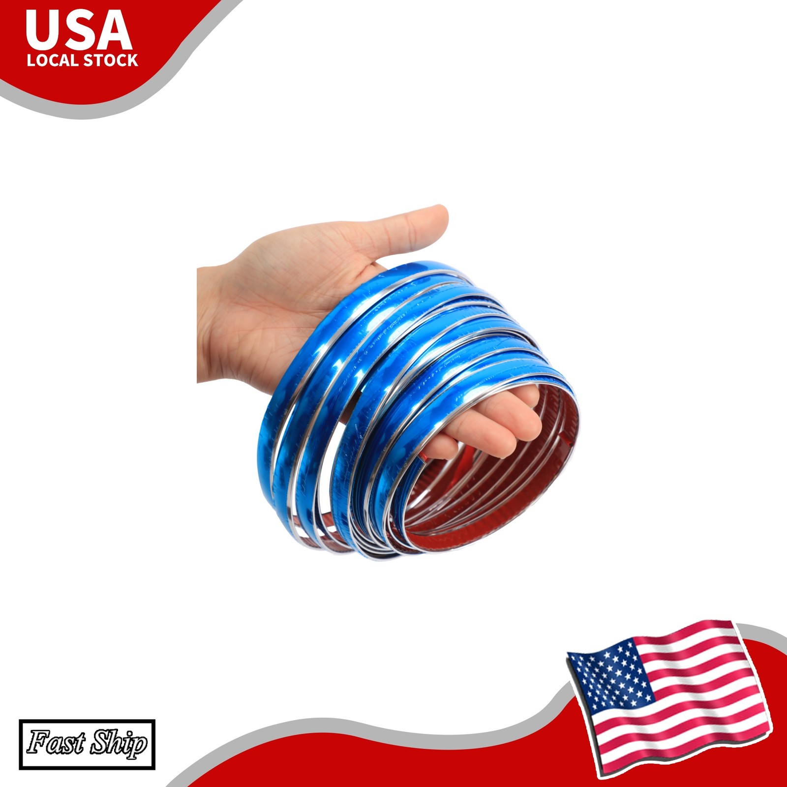 1/2 Inch Chrome Body Side Protector Strip 16FT Molding
