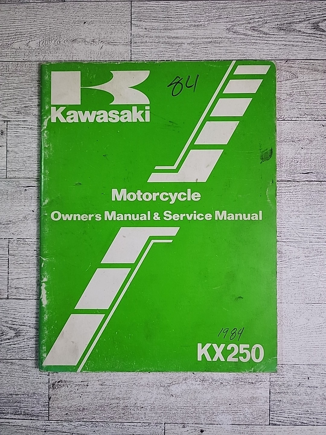 Vintage 1984 Kawasaki Motorcycle Owners & Service Manual KX250 D1