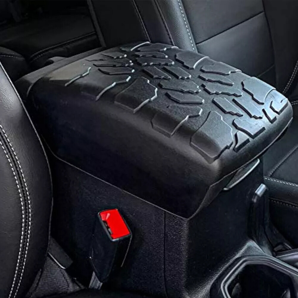 For 2018-2026 Jeep Wrangler JL Gladiator JT Black Center Console Armrest Cover