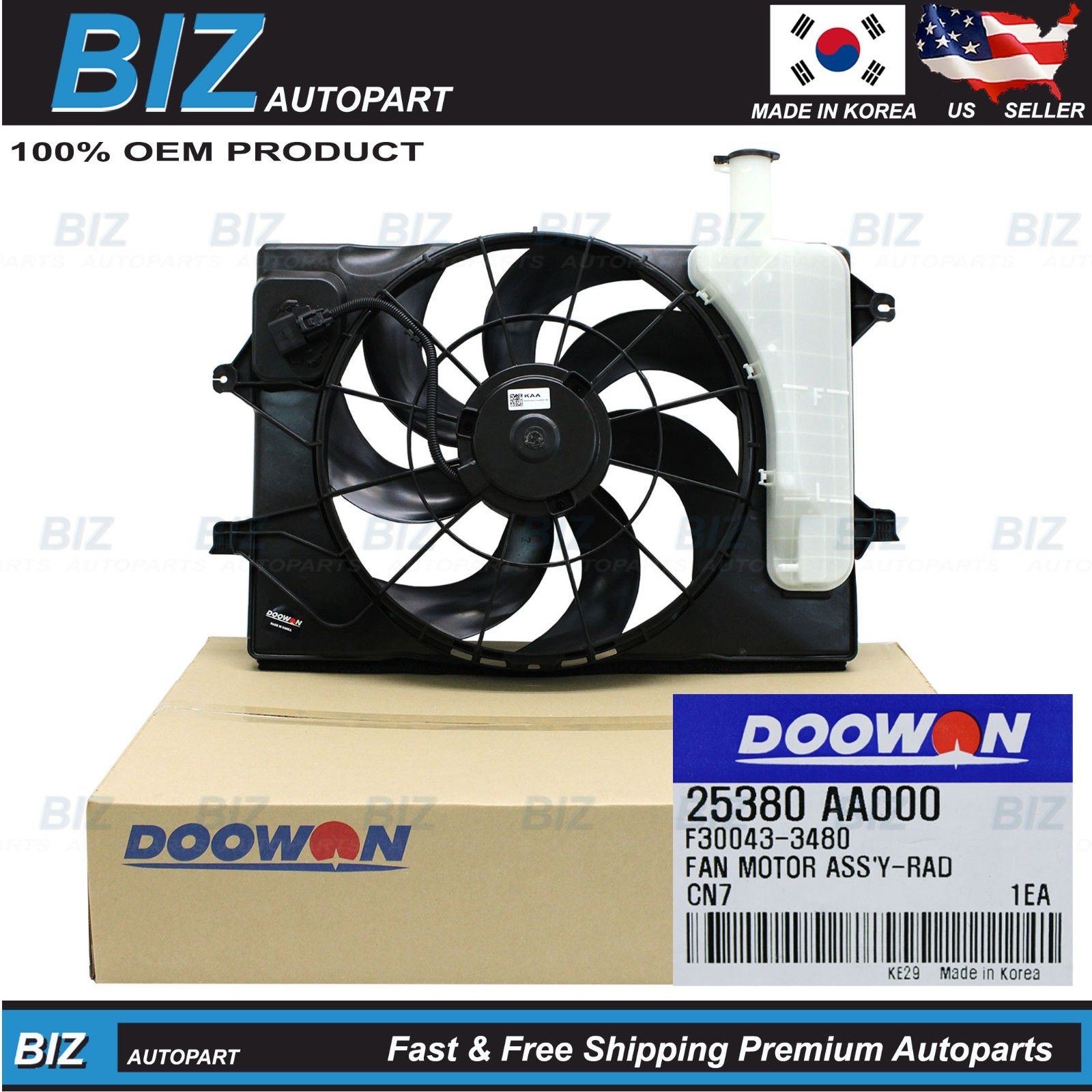 OEM DOOWON Fan Assembly for 2021-2023 Hyundai Elantra 25380-AA000