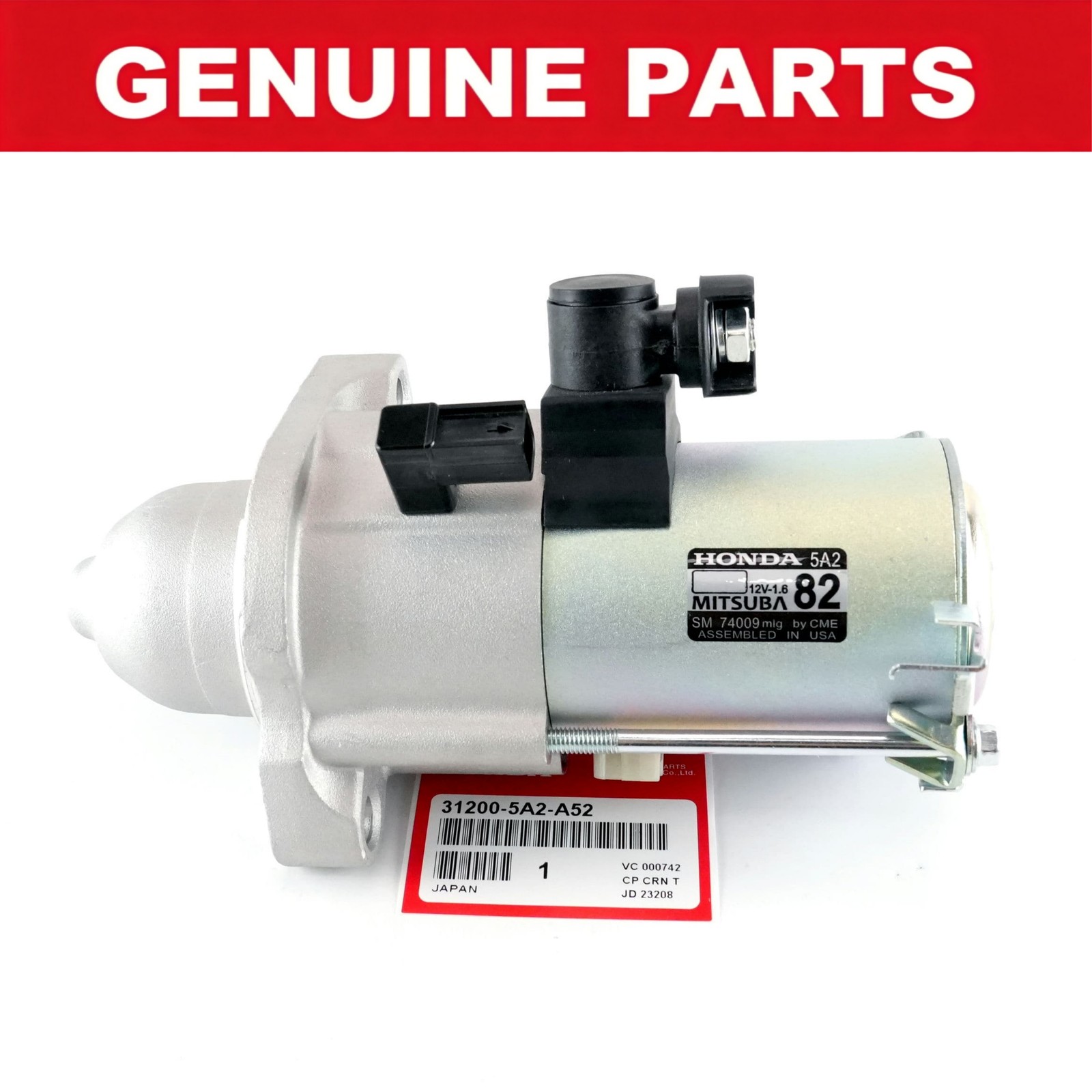31200-5G0-A02 OEM Starter Motor for Honda Accord CR-V Auto Trans 2.4L L4