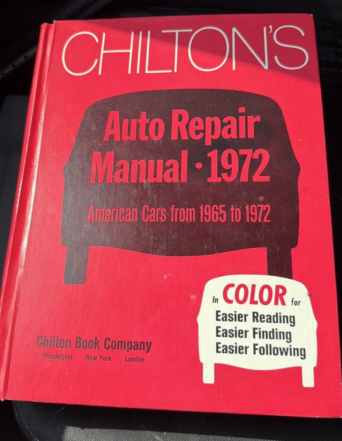 1972 Chilton\'s Auto Repair Manual American Cars from 1965 to 1972 Hardcover Book 1972 Chilton\'s Auto Repair Manual American Cars from 1965 to 1972 Hardcover Book
