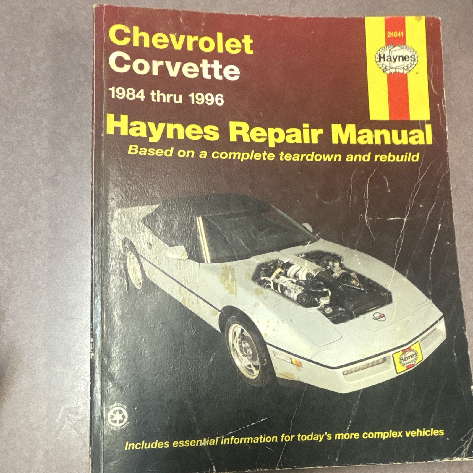 Chevrolet Corvette 1984 Thru 1996 Haynes Repair Manual Chevrolet Corvette 1984 Thru 1996 Haynes Repair Manual