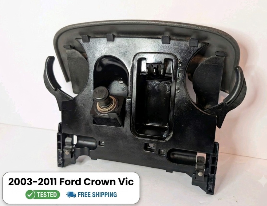 OEM ✅2003-2011 Ford Crown Vic Mercury Grand Marquis Pullout Cup Holder Gray