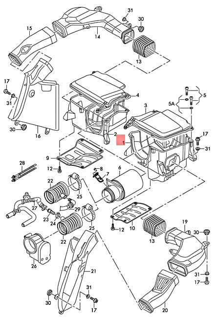 NEW AUDI R8 423 429 AIR CLEANER LEFT 420133845L 14-14 ORIGINAL NO DUTY TO 🇺🇸