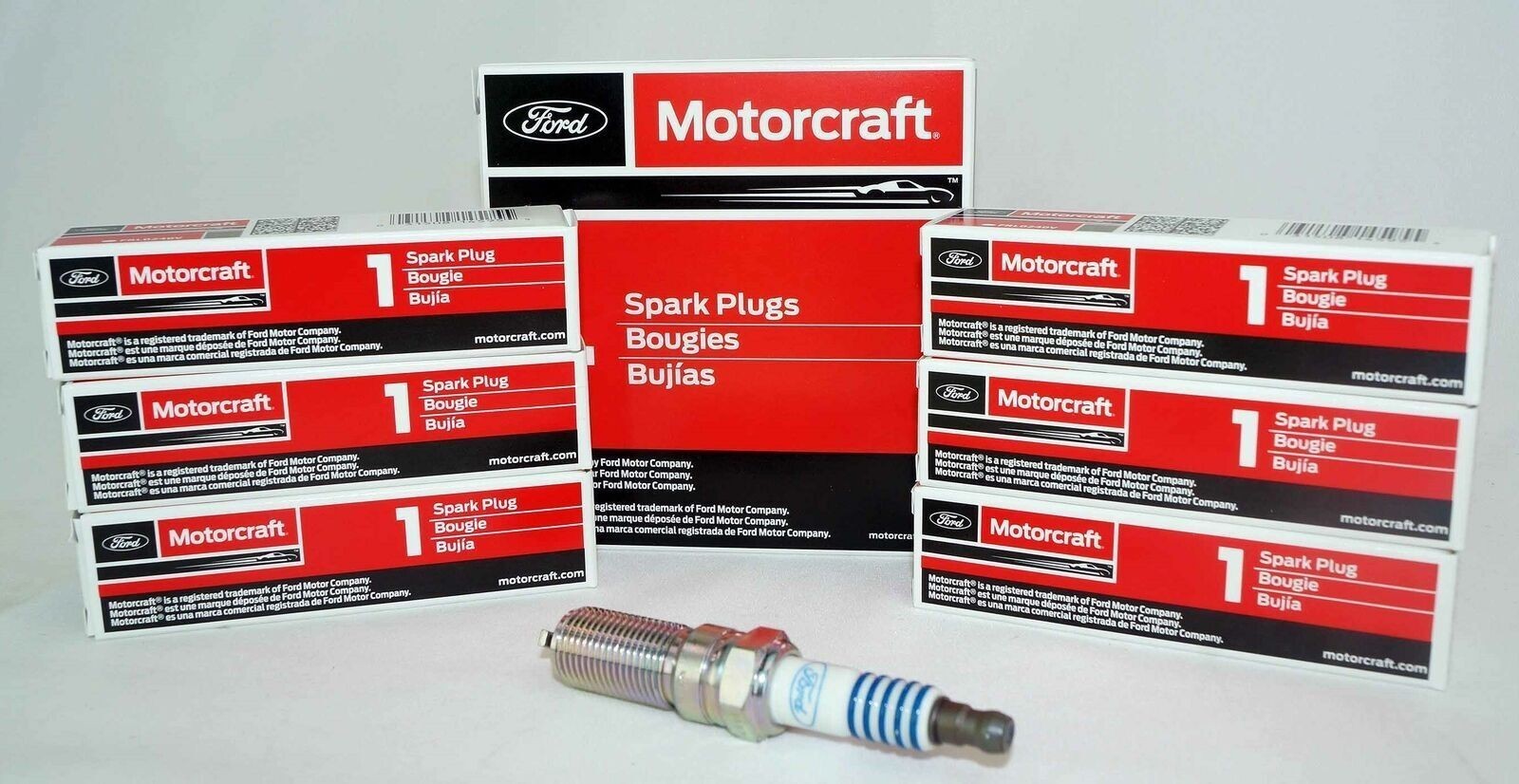Set of 6 Genuine OEM Motorcraft SP589 CYFS12YT6 Spark Plug replaces SP520 SP520X
