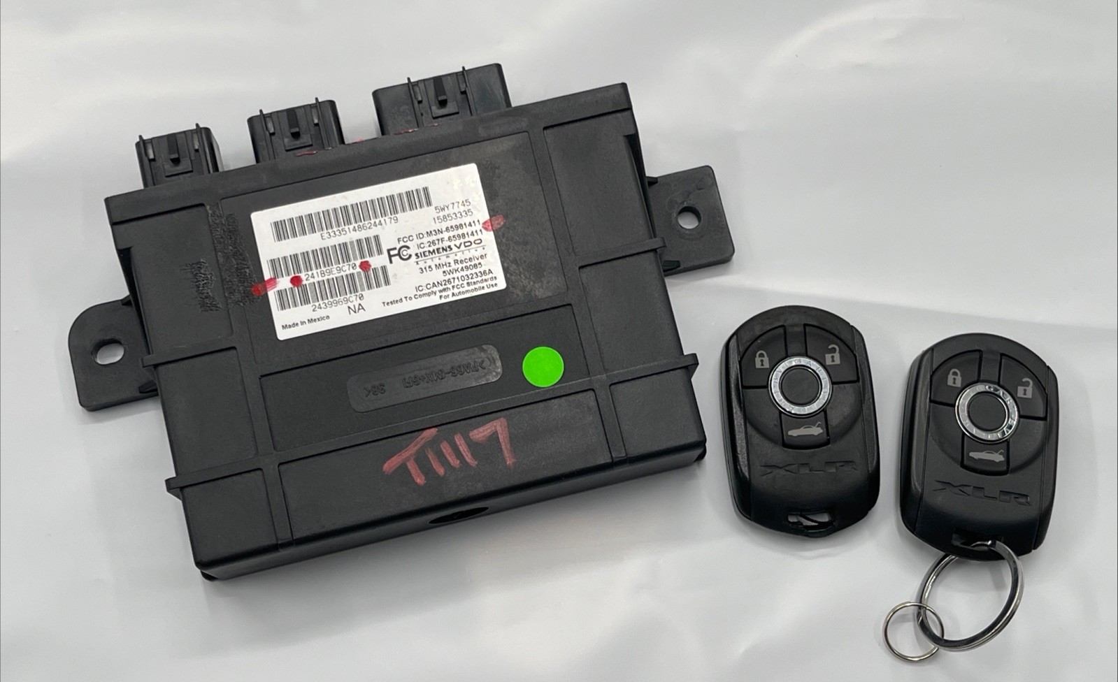 2004-2008 Cadillac XLR OEM Car Keyless Fob Remotes & Keyless Entry Module TESTED
