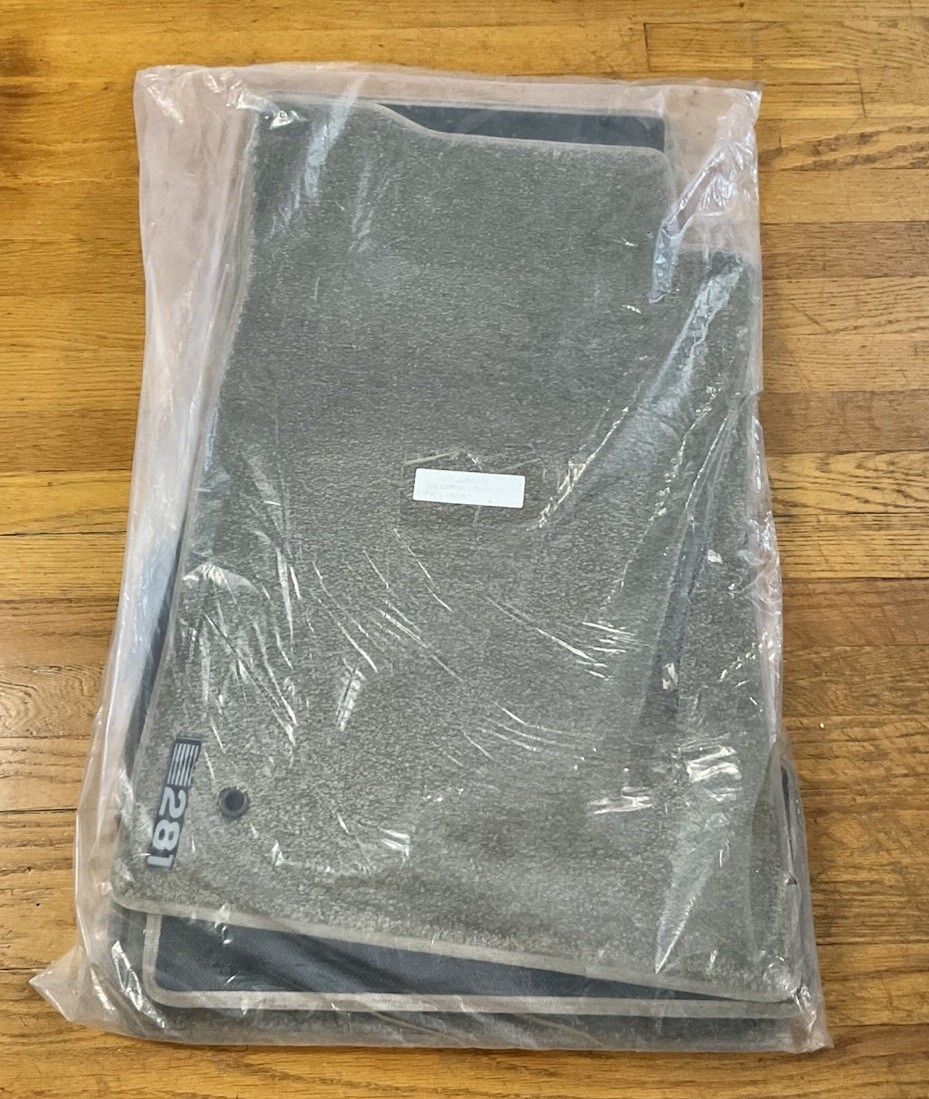Former Saleen Dealer New Sealed S281 Mustang Front & Rear Parchment Floor Mats