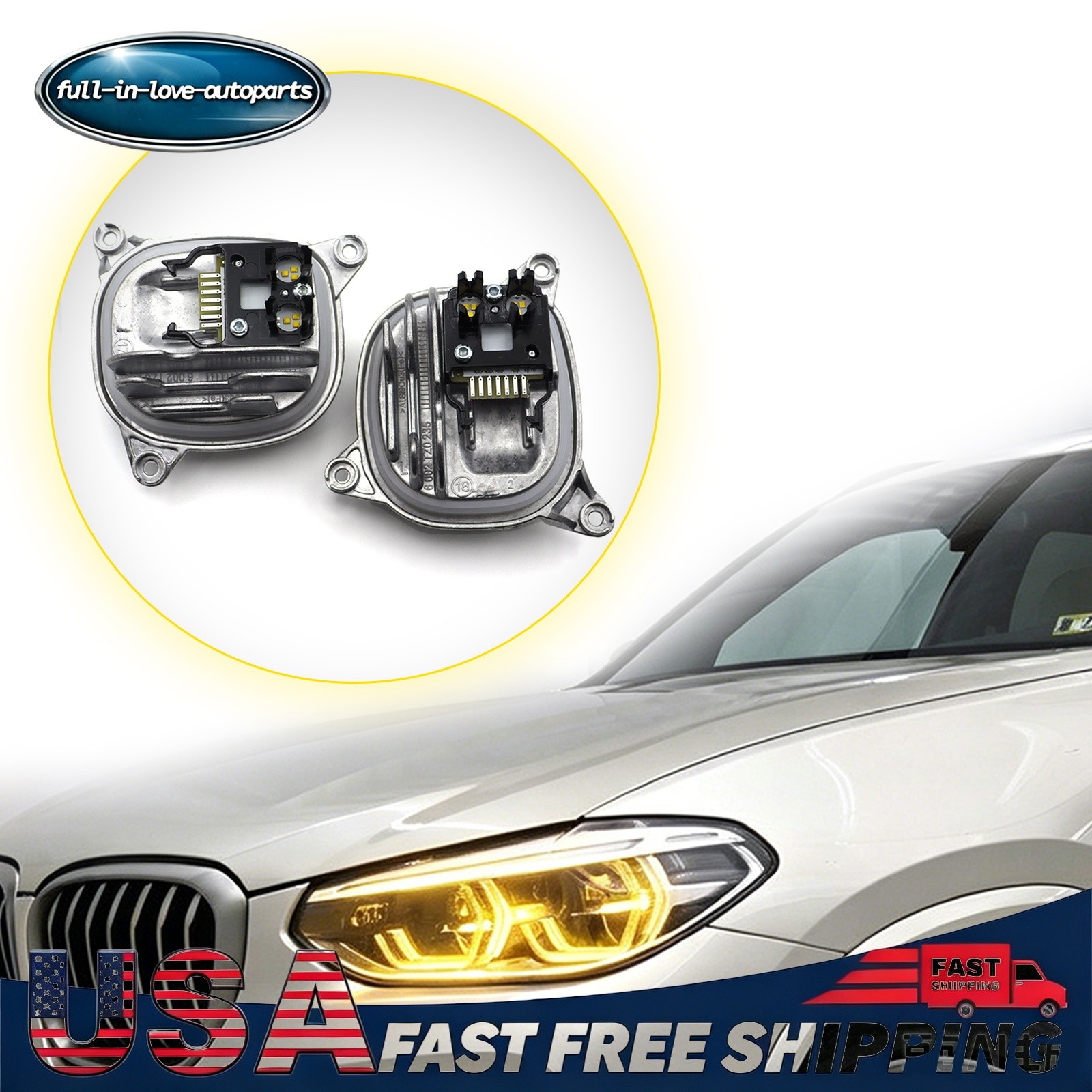 63117466107/08 For BMW X3 X3M F97 G01 X4 X4M G02 Lemon CSL Yellow DRL LED Module