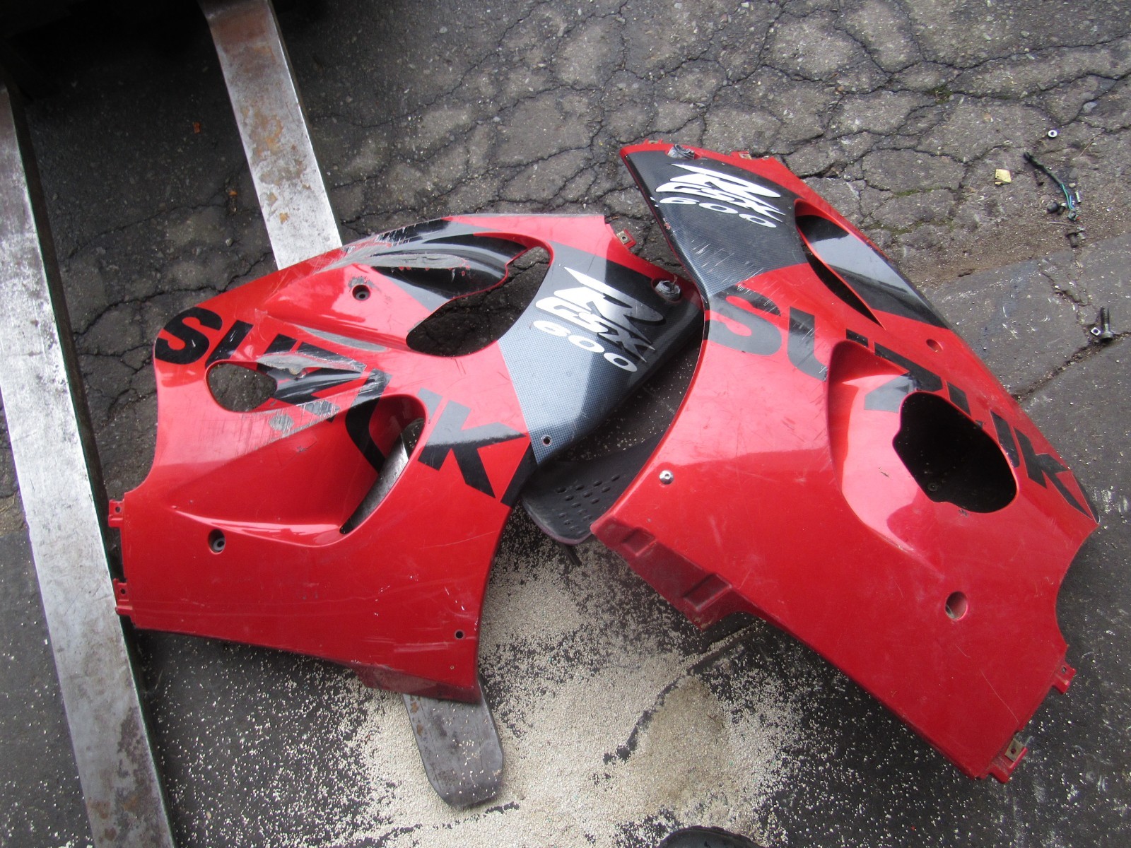 1996 suzuki gsxr600 left right fairings cowl cover