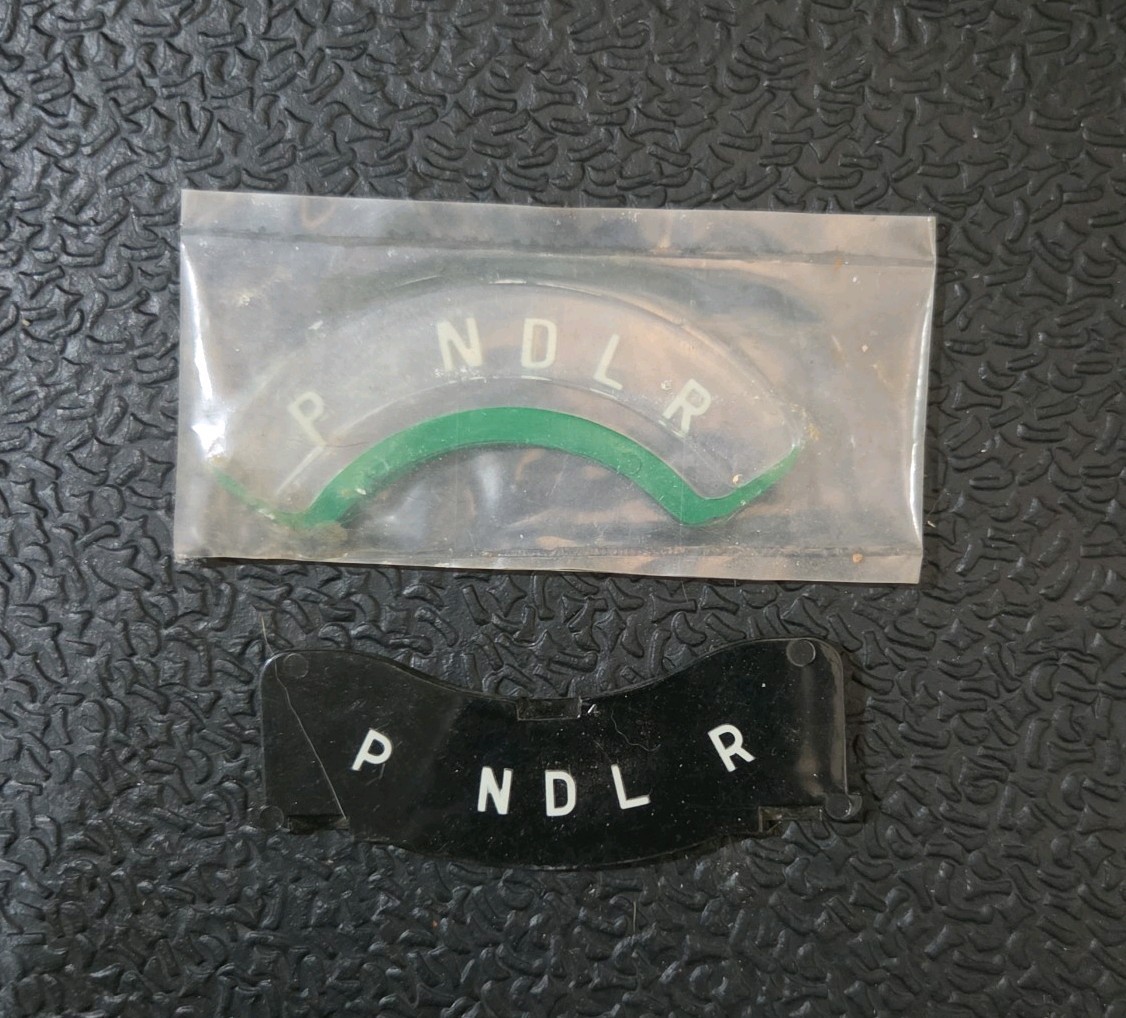 1955 1956 CHEVY TRANSMISSION GEAR SHIFT INDICATOR LENS FACE POWERGLIDE USA Lot 2