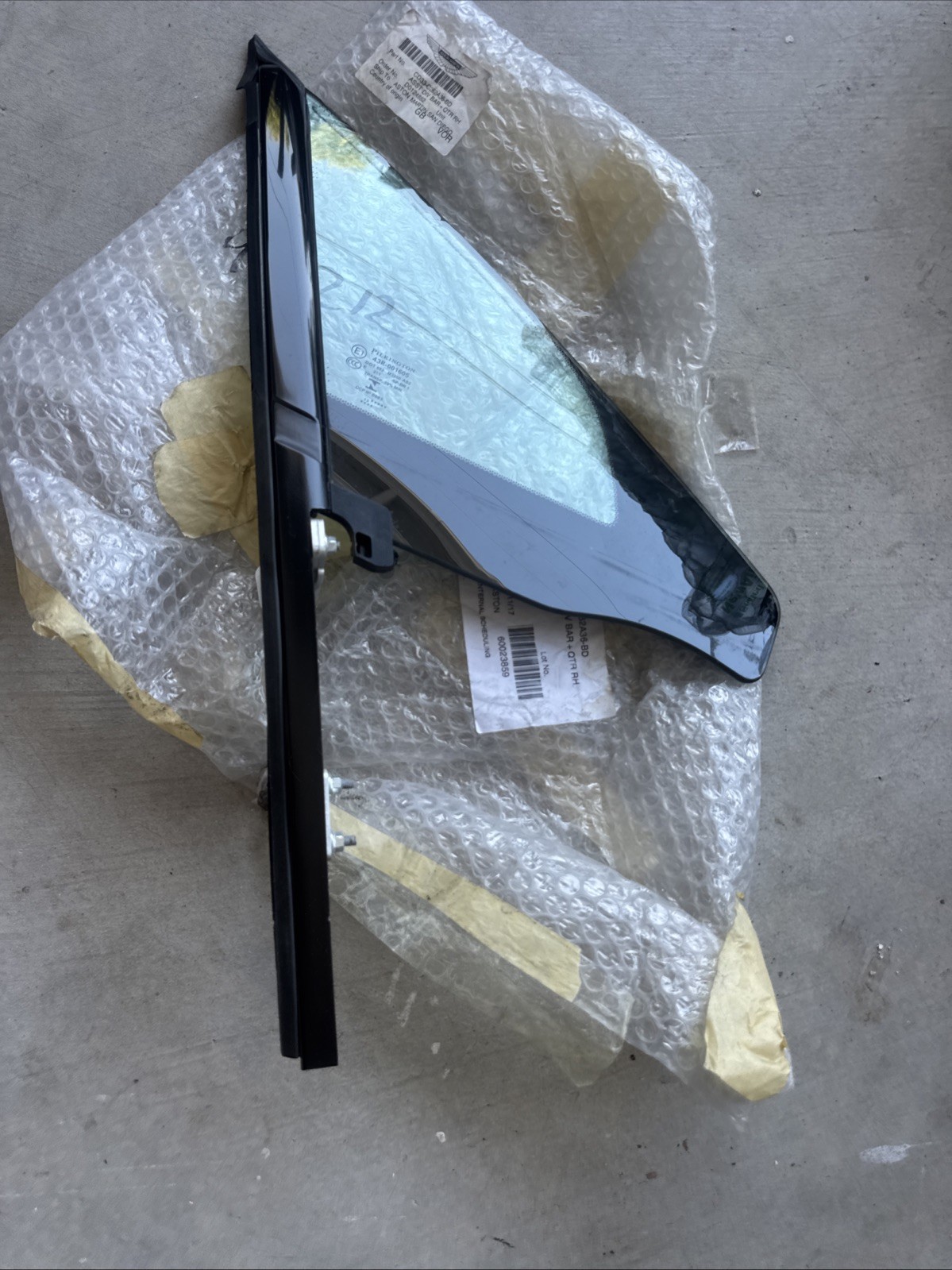OEM Aston Martin Rear Quarter Window Division Bar (Right Hand) CD33-C262A36-BD OEM Aston Martin Rear Quarter Window Division Bar (Right Hand) CD33-C262A36-BD